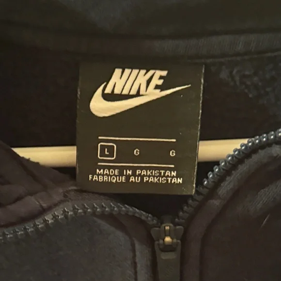 Nike Dark Blue Pullover Half Zip Hoodie - Picture 2 of 3